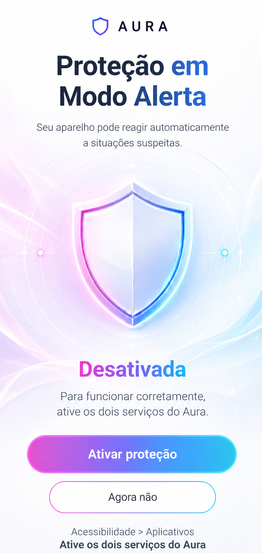 Proteção em Modo Alerta do Aura